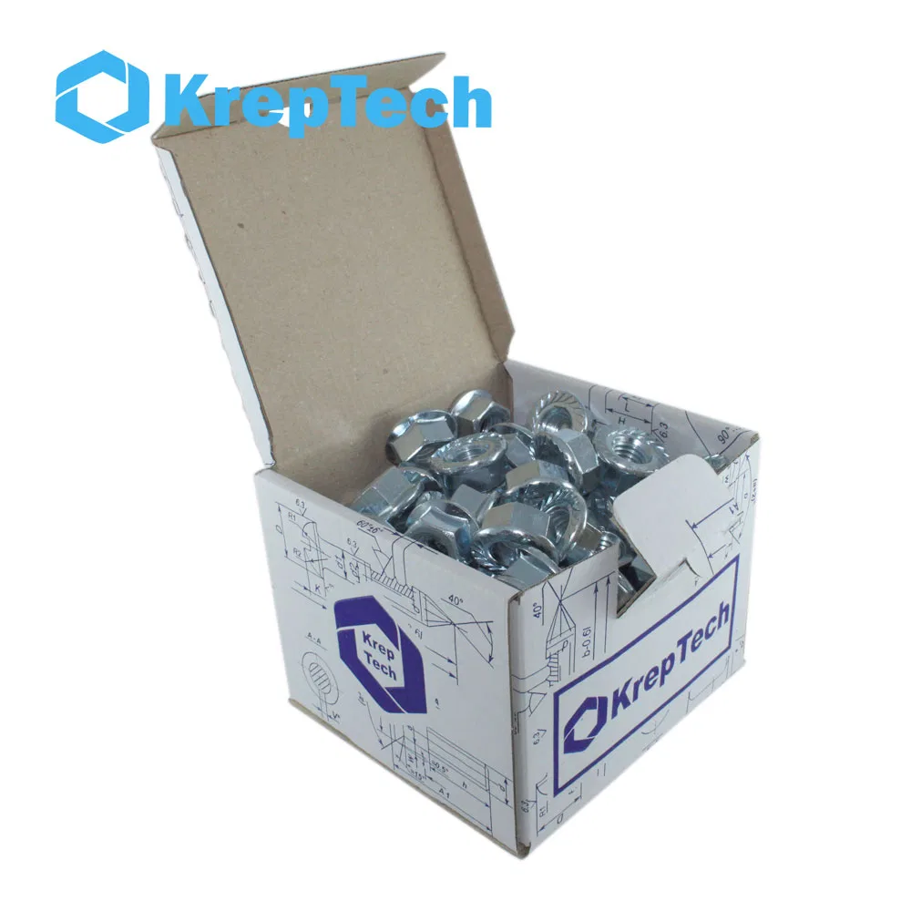 Гайка фланцева зубчаста, DIN 6923 (6L)
